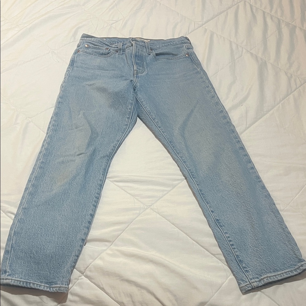 Levi's Light Blue Ankle & Cropped Jeans